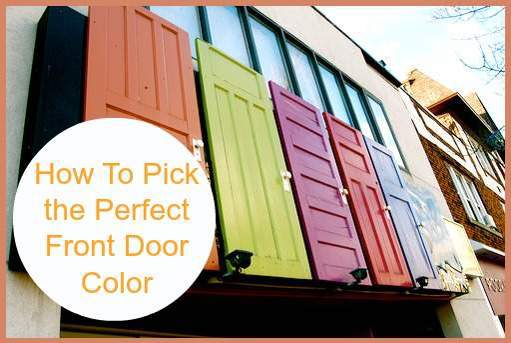 how to pick the perfect front door color