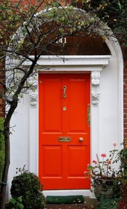 orange front door