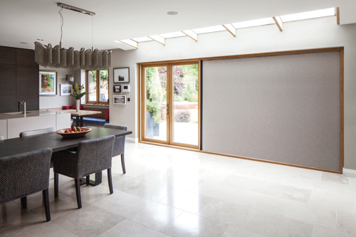 Centor Integrated Door with retractable shade.