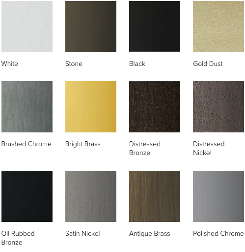 Andersen A series and 400 series hardware finishes