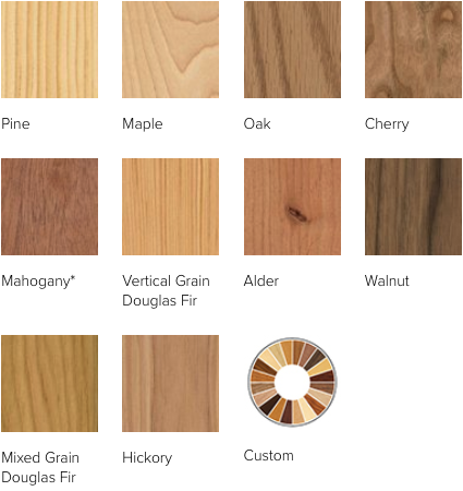 Unfinished interior wood options for Andersen's E-Series windows.