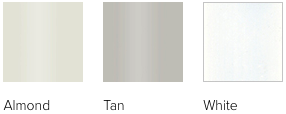 Andersen Blinds-Between-the-Glass color options include: Almond, Tan, White