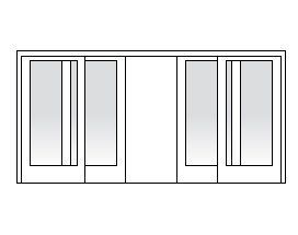 gliding-door-four-panel-center-open