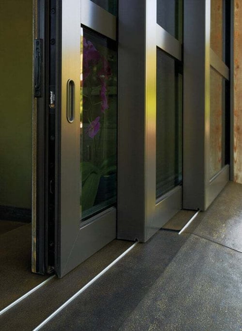 Photo of Weiland LiftSlide Patio Door track, Brennan Enterprises, Dallas, TX.