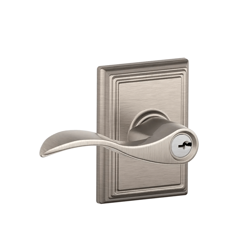 Schlage - Accent Addison Keyed Lockset - Satin Nickel