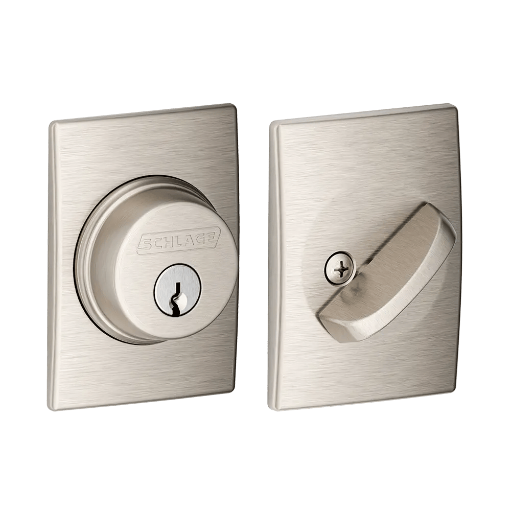 Schlage - Century Trim Deadbolt - Satin Nickel