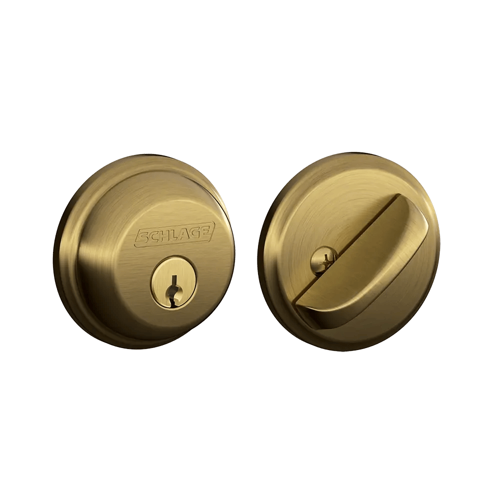 Schlage - Thumbturn Deadbolt - Antique Brass