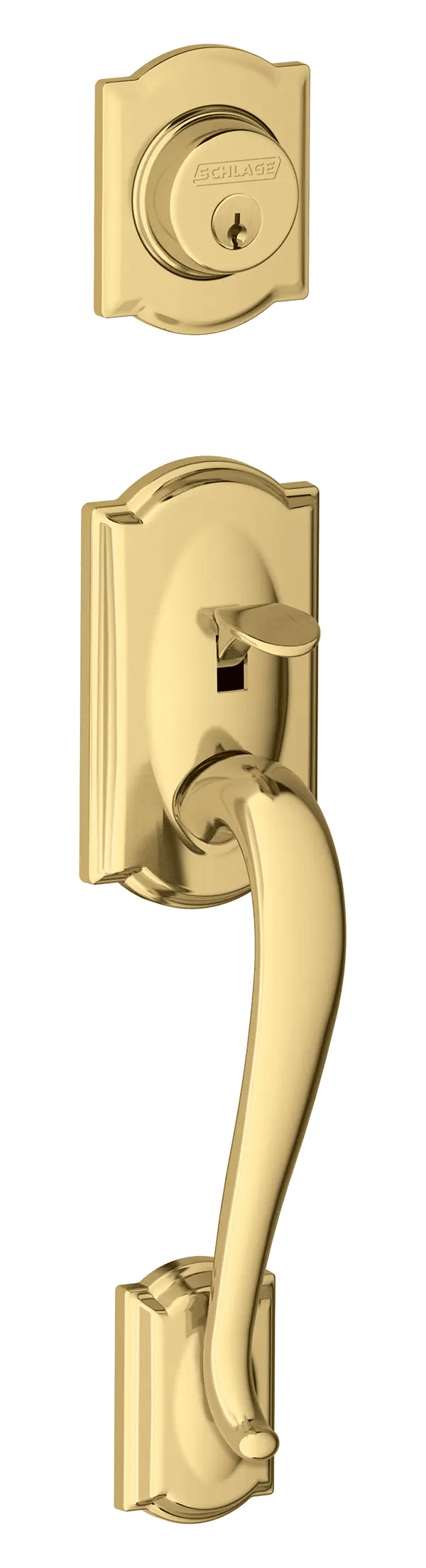 Schlage Vintage - Camelot - Bright Brass
