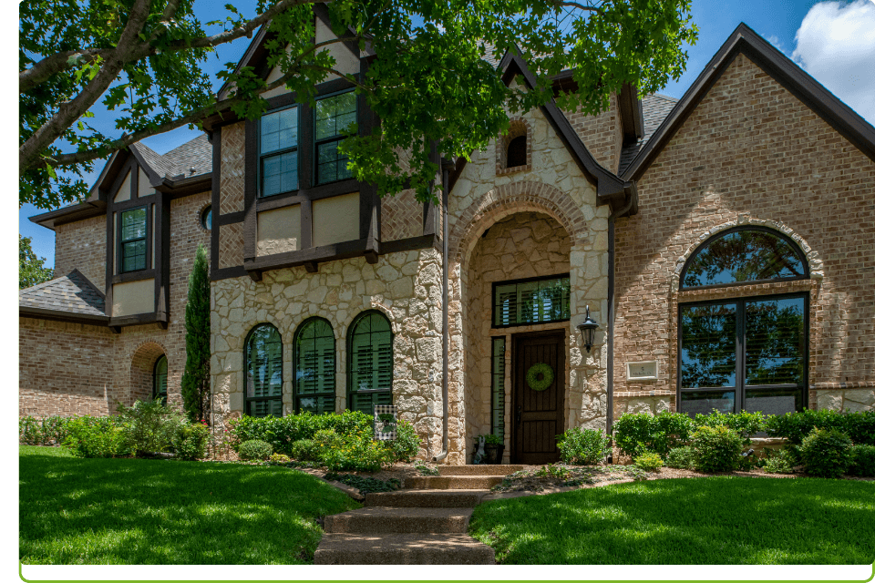 Texas house with new replacement windows by Brennan Enterprises