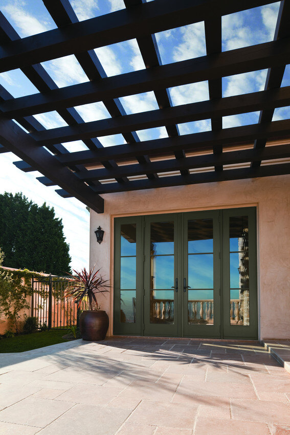 andersen-a-series-4-panel-french-patio-door-with-contemporary-grids-in-a-spanich-style-home
