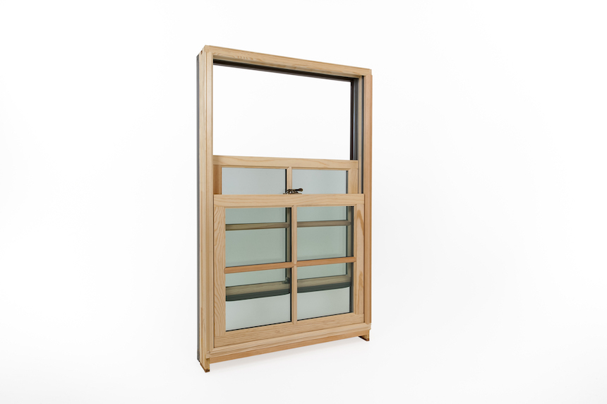 Open top sash (inside view)