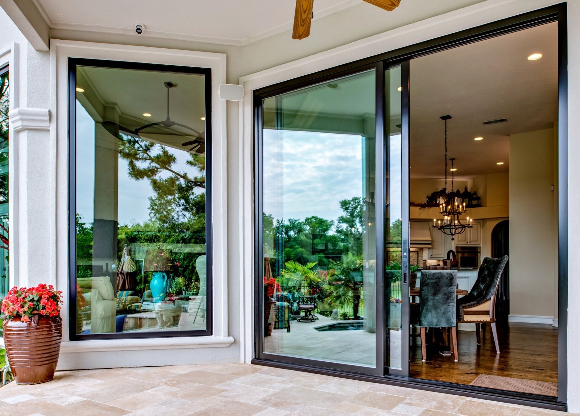 Windows pictured: Andersen Picture Window and Gliding Door