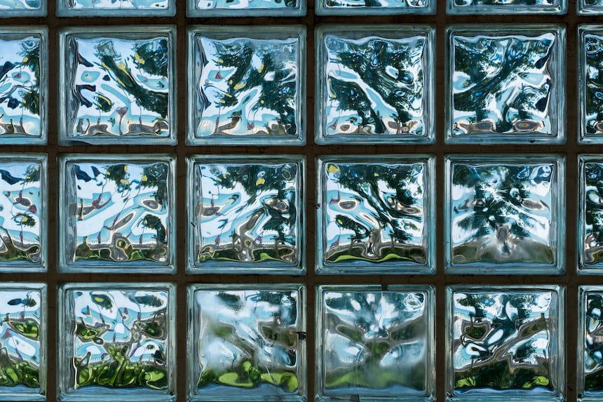 Acrylic block window