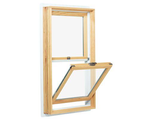 Example of a tilt sash on an Andersen Windows and Doors 200 Series window. Windows in Andersen's 200 Series are made from a wood core and are considered a good entry-level wood window option for homeowners.