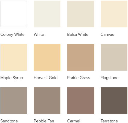 Andersen E-Series Exterior Colors - neutrals