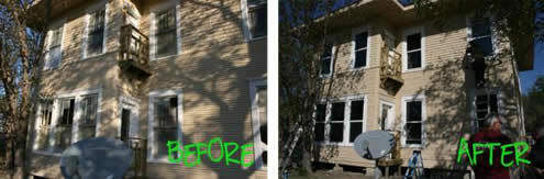 Before and After Siding