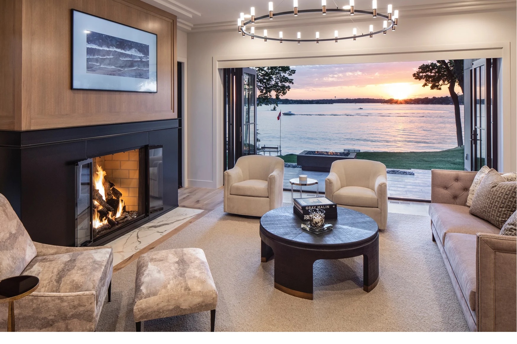 Interior view of Marvin Ultimate folding doors. Photo from Marvin.