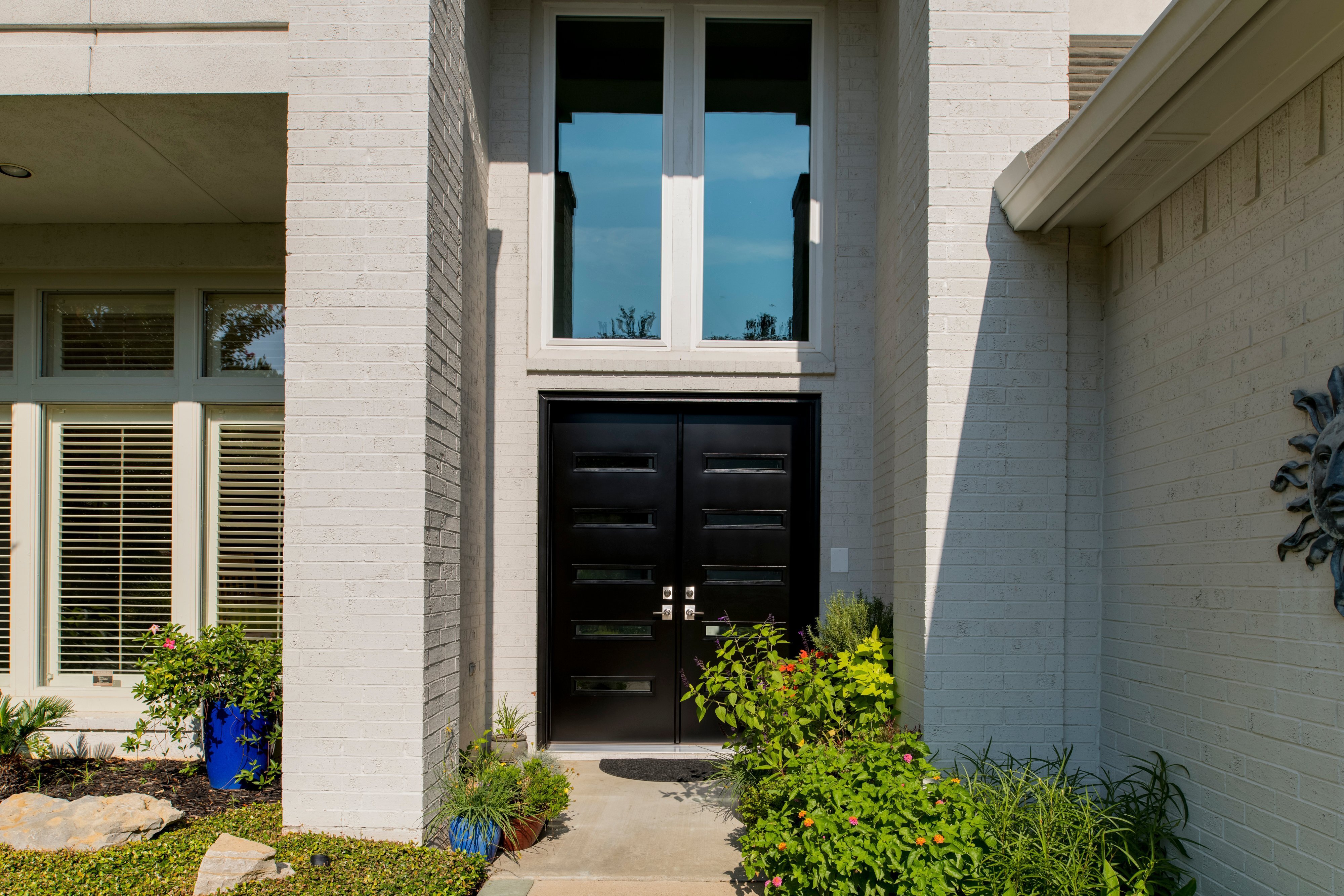 black-french-style-with-glass-panels