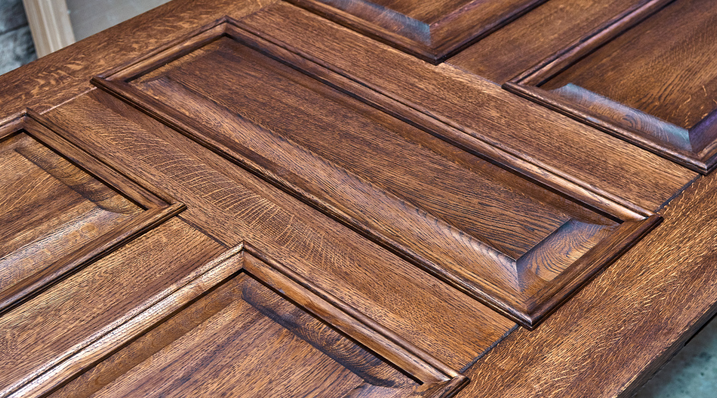 Close up of a wood door. Image: Adobe Stock Images