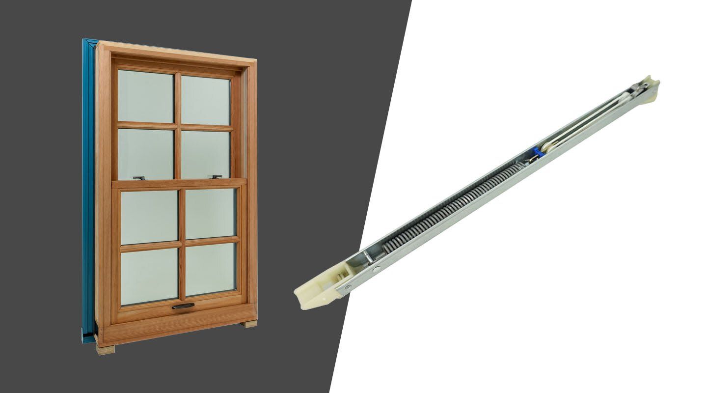 Top Replacement Windows with Block and Tackle Balance
