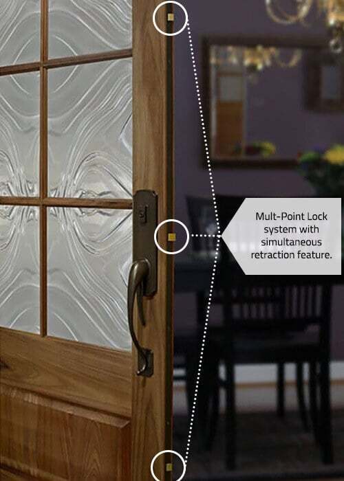 ProVia hardware offerings include multi-point locks for additional security.