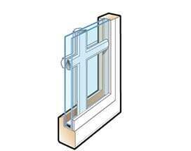 Finelight grilles between the glass with exterior grille by Andersen Windows. Brennan Enterprises is a Andersen Windows and Doors dealer in North Texas.