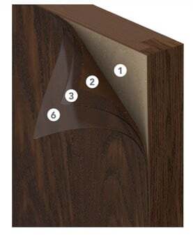 ProVia Signet's door stains are applied in seven steps ensuring the longest lasting color for your fiberglass door.