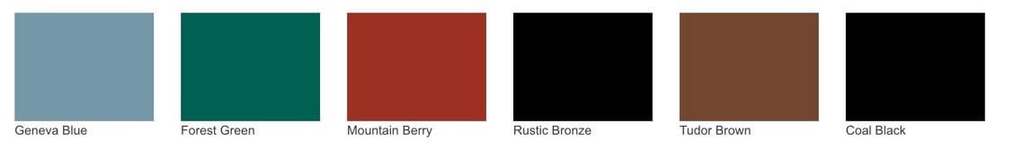 Nine bold paint colors are available for ProVia Signet fiberglass doors.
