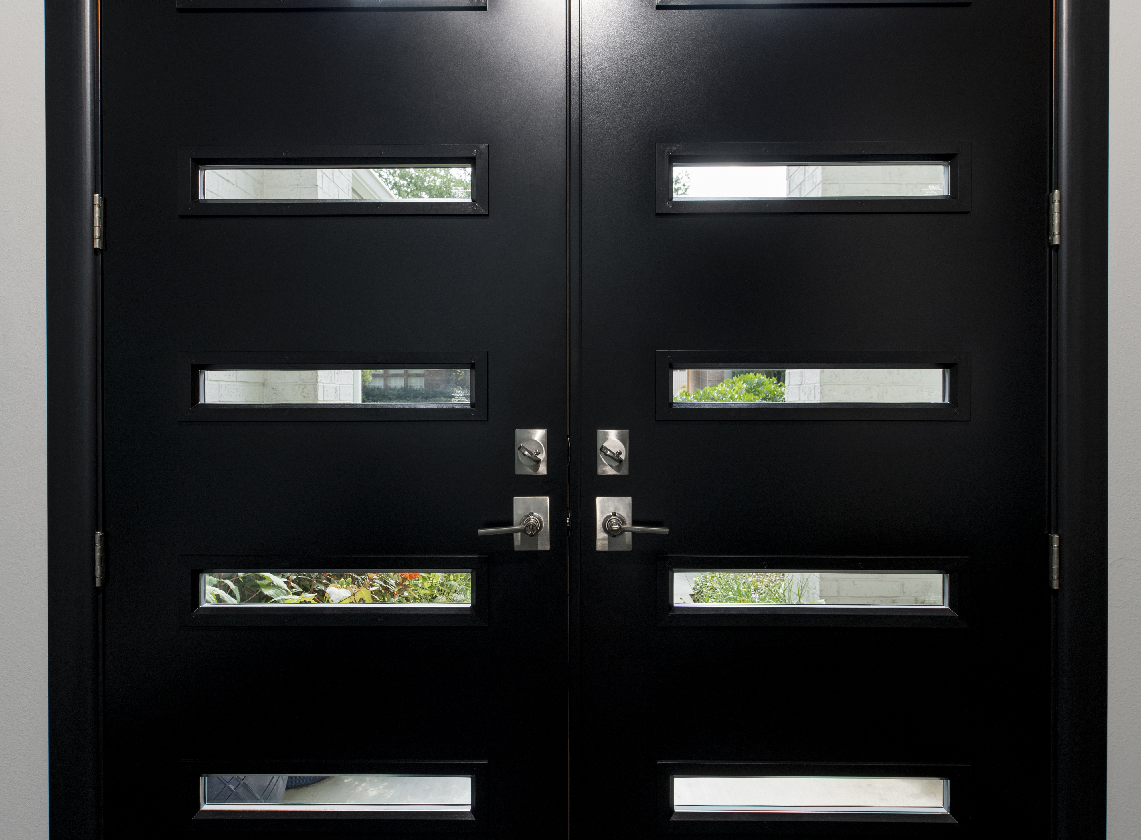 interior-view-of-black-french-doors