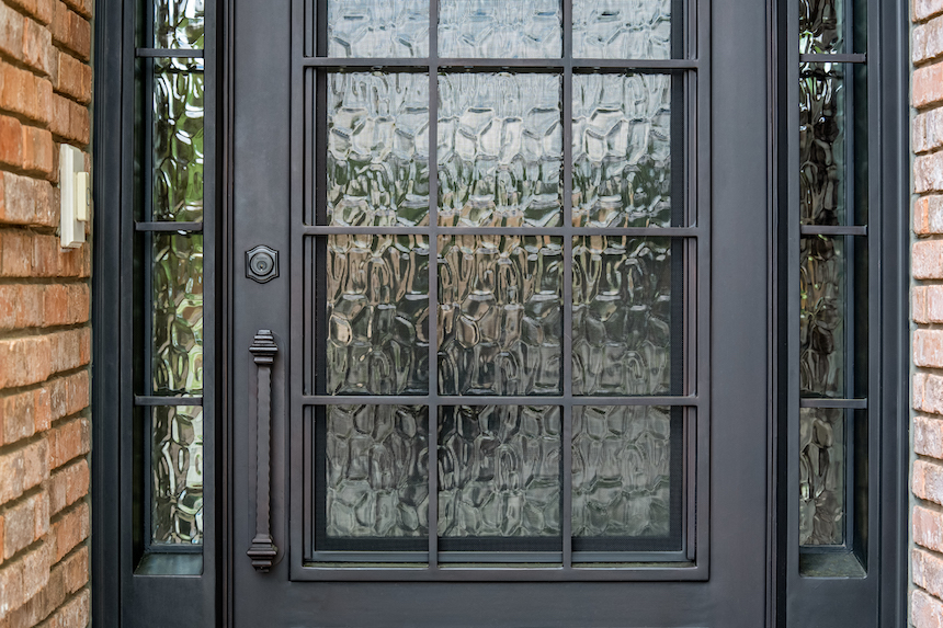 Iron door with sidelites