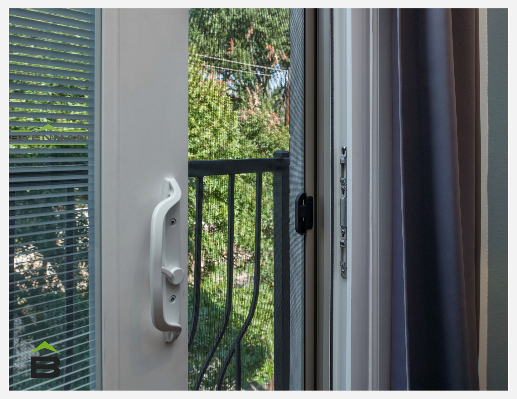 NT Sliding Patio Door Hardware Close Up