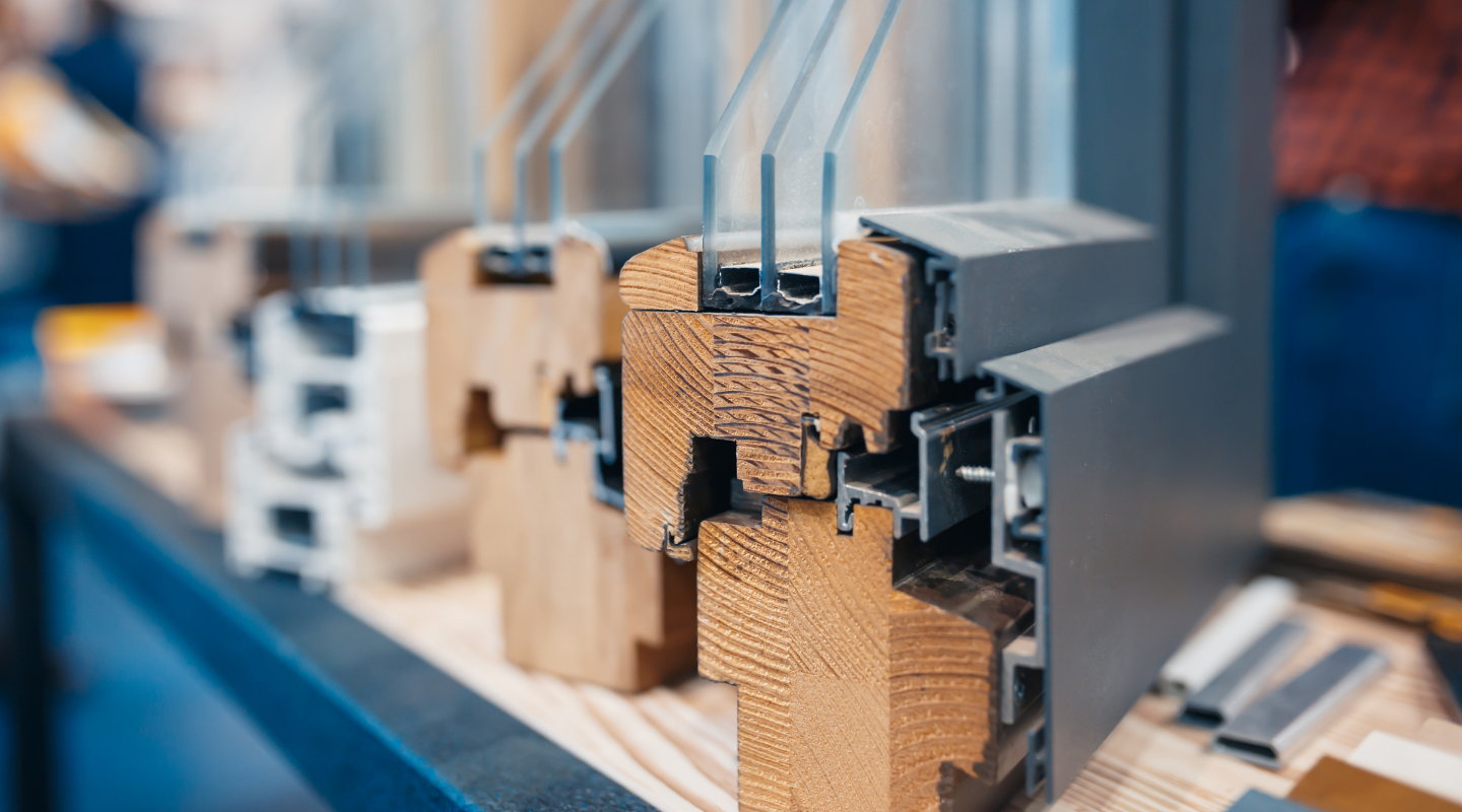 Cladded window corner cut photo from Shutterstock.