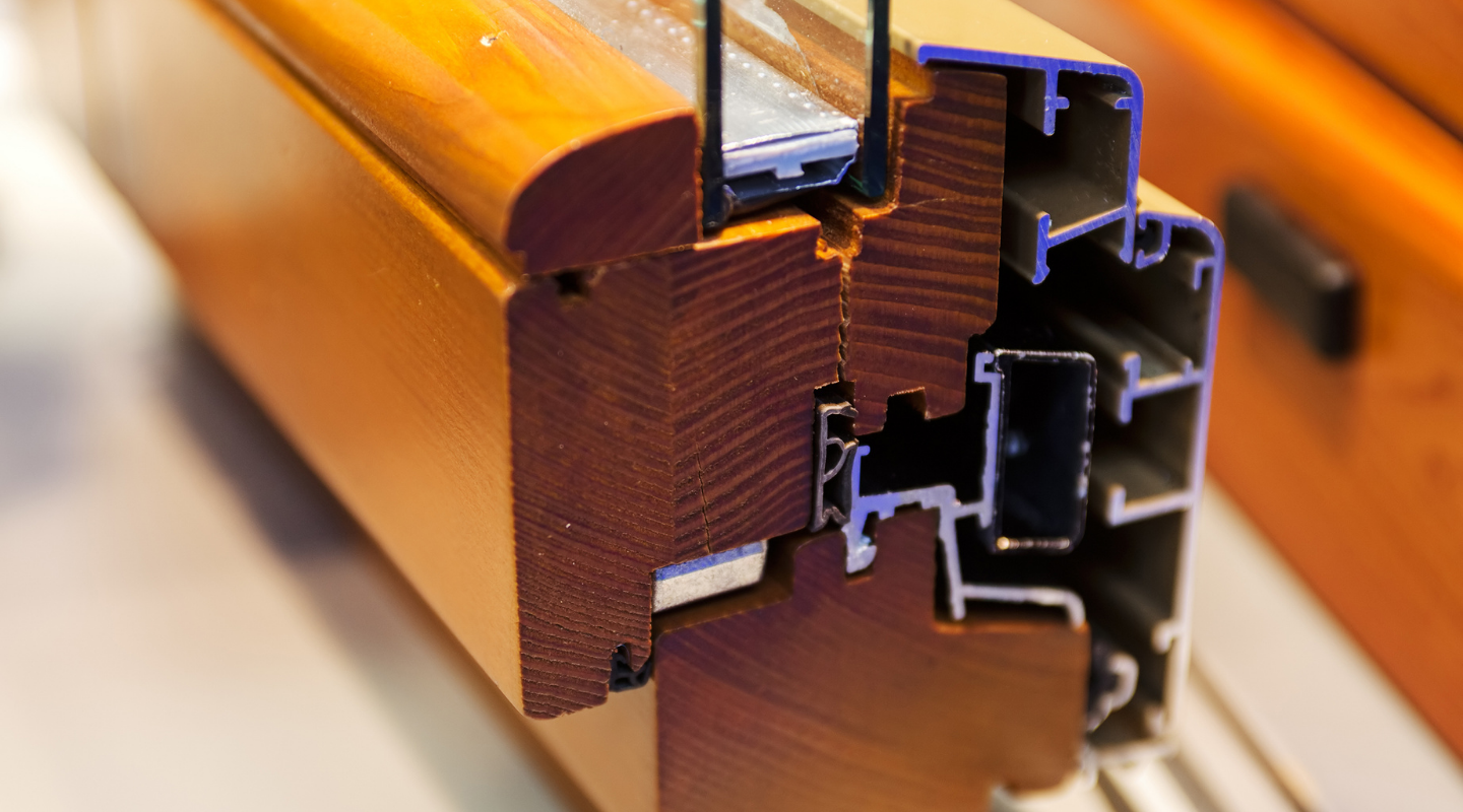 Cladded window corner cut photo from Shutterstock.