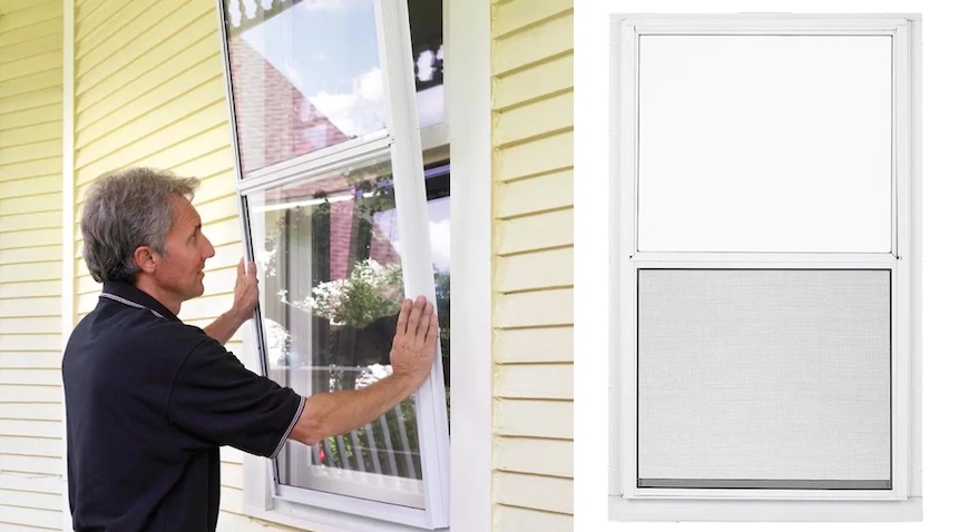Aluminum storm window