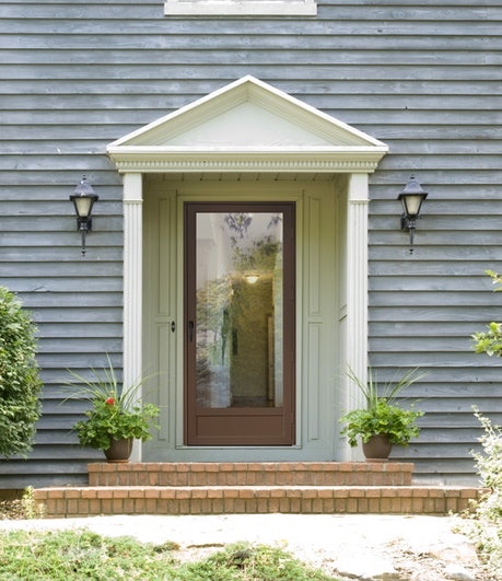 ProVia Superview storm door installed on front entry.