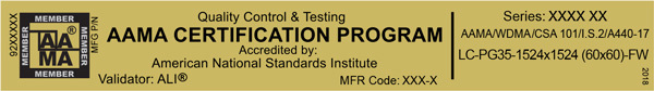 AAMA Certification Windows Explained AAMA Certification Windows Explained
