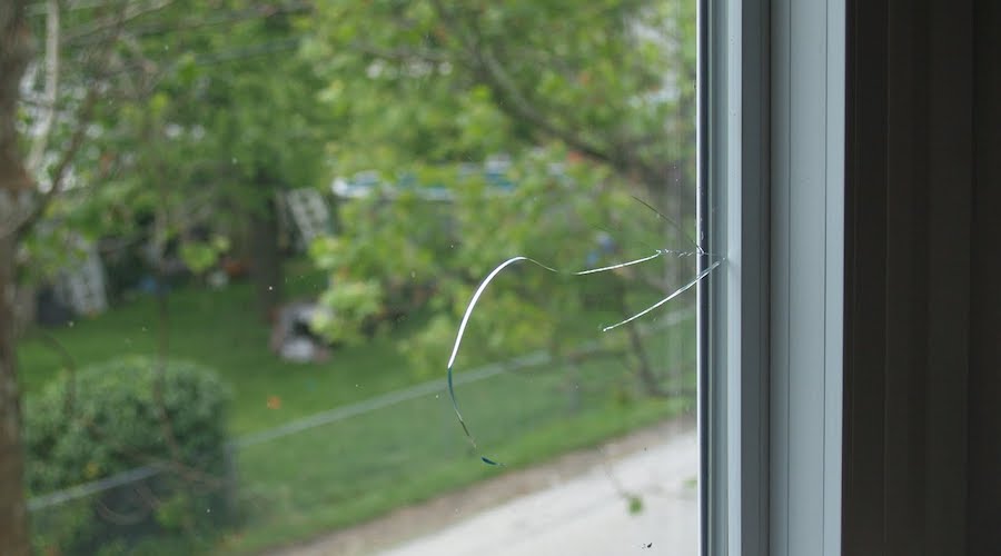 Window crack outlet