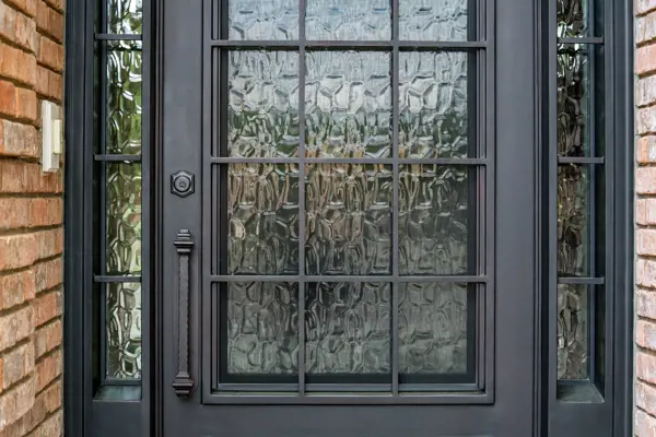 Front Door Flemish Glass Detail