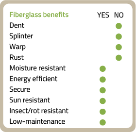 Fiberglass doors offered in the ProVia Signet line are a low maintenance, high performance choice for entry doors.