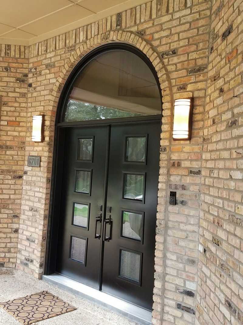 provia french doors with specialty windows