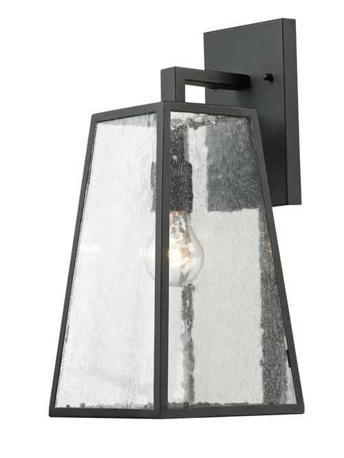 Matte black steel sconce from Joss and Main