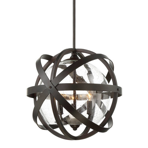 Strapped globe pendant light from Shades of Light