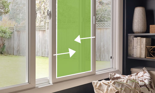 Slider windows are easy to operate and slide left to right. | Brennan Enterprises, Dallas, Texas.