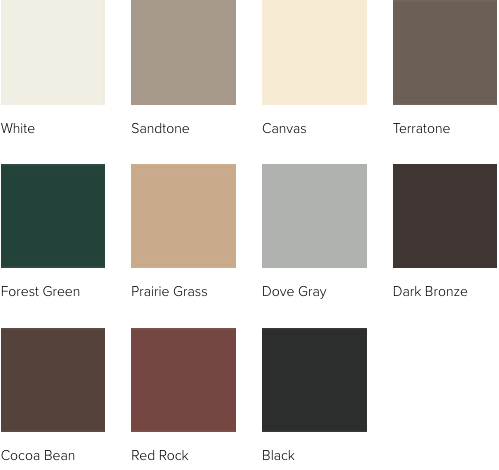 Anderson Windows Color Chart