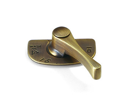 Example of standard Lock & Keeper for Andersen E-Series double-hung window. Image from Brennan Enterprises's partner Andersen Windows and Doors.