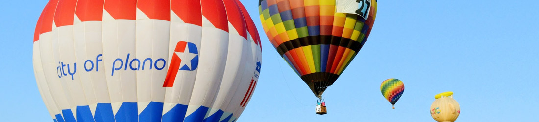 The City of Plano balloon festival, photo edited from original.