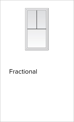 Example of Fractional Grille Pattern from Brennan Enterprises's partner Andersen Windows and Doors.