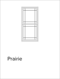 Illustration of Andersen's Prairie style window grilles. Image from Brennan Enterprises's partner, Andersen Windows and Doors.