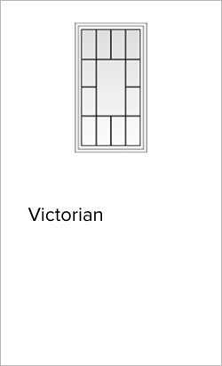 Example of Victorian grille pattern from Brennan Enterprises's partner Andersen Windows and Doors.