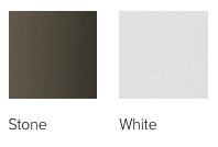 Stone and White finish options for Andersen 200 Series gliding windows.